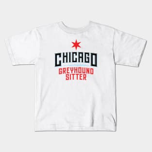 Chicago Greyhound Sitter Kids T-Shirt